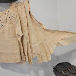 Plus Size 2-pc Linen skirt suit